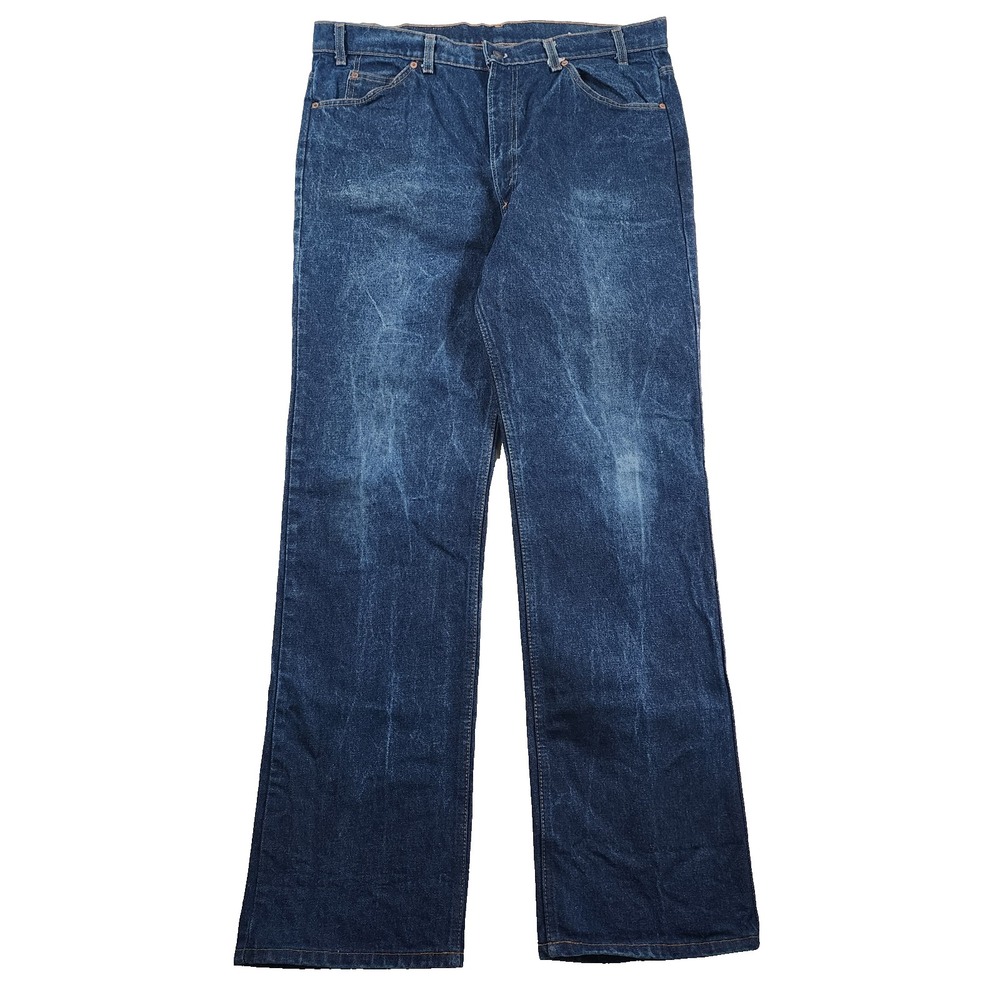 Vintage Levis 517 Jeans Mens 40x34 Tall Bootcut Orange Tab Western 80s 1980s
